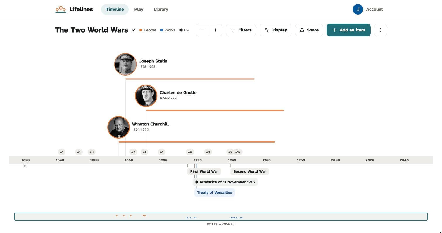 The Two World Wars pack with Churchill, de Gaulle and Stalin